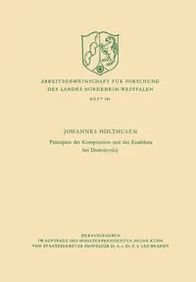 Holthusen | Prinzipien der Komposition und des Erzählens bei Dostojevskij | E-Book | sack.de