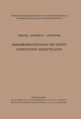 Priester |  Radiobeobachtungen des ersten künstlichen Erdsatelliten | eBook | Sack Fachmedien