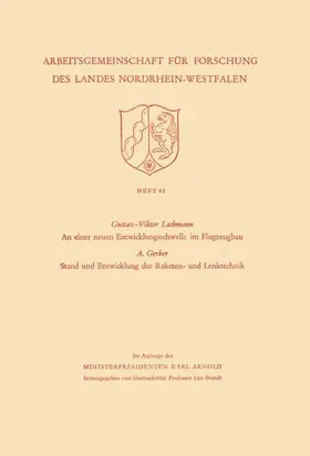 Lachmann |  An einer neuen Entwicklungsschwelle im Flugzeugbau. Stand der Entwicklung der Raketen- und Lenktechnik | Buch |  Sack Fachmedien