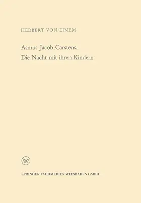 Einem |  Asmus Jacob Carstens, Die Nacht mit ihren Kindern | Buch |  Sack Fachmedien