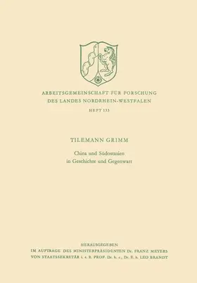 Grimm |  China und Südostasien in Geschichte und Gegenwart | Buch |  Sack Fachmedien