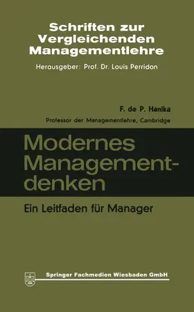 Hanika |  Modernes Managementdenken | Buch |  Sack Fachmedien