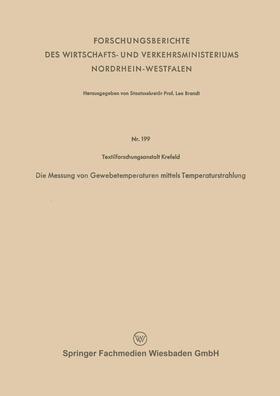 Juilfs |  Juilfs, J: Messung von Gewebetemperaturen mittels Temperatur | Buch |  Sack Fachmedien