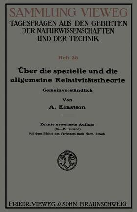 Einstein |  Über die spezielle und die allgemeine Relativitätstheorie | Buch |  Sack Fachmedien