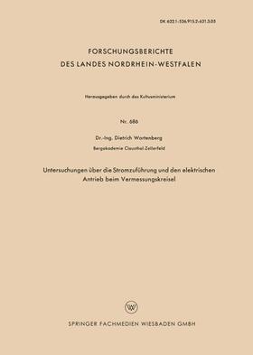 Wartenberg |  Untersuchungen über die Stromzuführung und den elektrischen Antrieb beim Vermessungskreisel | Buch |  Sack Fachmedien