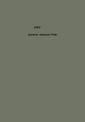 Emde |  Quirlende elektrische Felder | Buch |  Sack Fachmedien