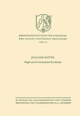 Ritter |  Hegel und die französische Revolution | eBook | Sack Fachmedien