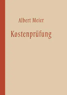 Meier |  Kostenprüfung | eBook | Sack Fachmedien