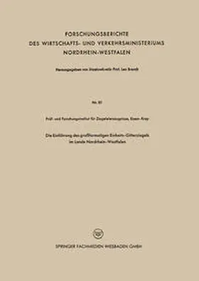  Die Einführung des großformatigen Einheits-Gitterziegels im Lande Nordrhein-Westfalen | eBook | Sack Fachmedien