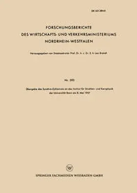 Brandt |  Übergabe des Synchro-Zyklotrons an das Institut für Strahlen- und Kernphysik der Universität Bonn am 8. Mai 1957 | eBook | Sack Fachmedien