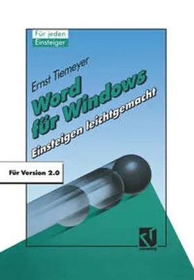 Tiemeyer |  Word für Windows 2.0 | eBook | Sack Fachmedien