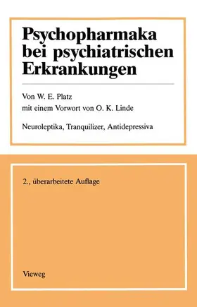 Platz |  Psychopharmaka bei psychiatrischen Erkrankungen | Buch |  Sack Fachmedien