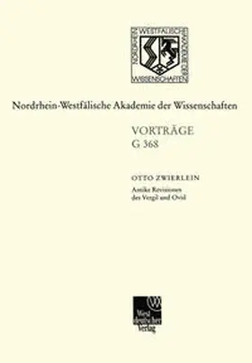 Zwierlein |  Antike Revisionen des Vergil und Ovid | eBook | Sack Fachmedien