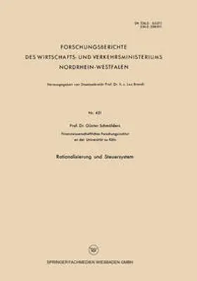 Schmölders |  Rationalisierung und Steuersystem | eBook | Sack Fachmedien