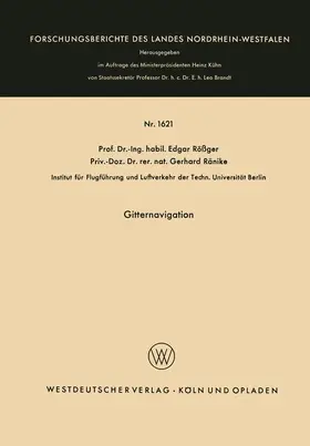 Rößger |  Gitternavigation | Buch |  Sack Fachmedien