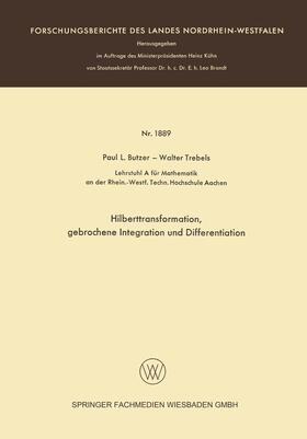 Butzer / Trebels |  Trebels, W: Hilberttransformation, gebrochene Integration un | Buch |  Sack Fachmedien