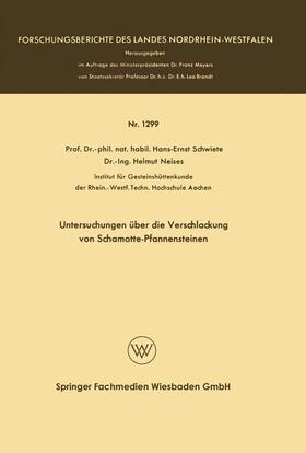 Schwiete |  Schwiete, H: Untersuchungen über die Verschlackung von Scham | Buch |  Sack Fachmedien
