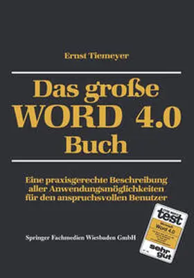 Tiemeyer |  Das große WORD 4.0 Buch | eBook | Sack Fachmedien