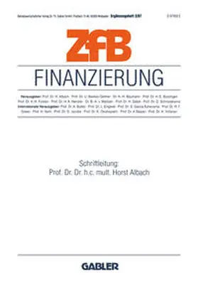 Albach |  Finanzierung | eBook | Sack Fachmedien