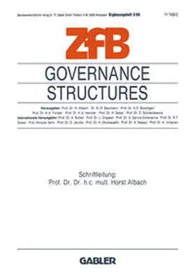 Albach |  Governance Structures | eBook | Sack Fachmedien