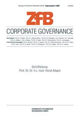 Albach |  Corporate Governance | eBook | Sack Fachmedien