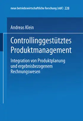 Klein |  Controllinggestütztes Produktmanagement | eBook | Sack Fachmedien