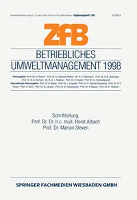 Albach / Steven |  Betriebliches Umweltmanagement 1998 | eBook | Sack Fachmedien