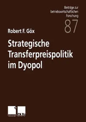 Strategische Transferpreispolitik im Dyopol | E-Book | sack.de