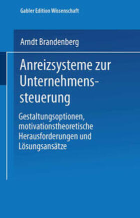 Brandenberg |  Anreizsysteme zur Unternehmenssteuerung | eBook | Sack Fachmedien