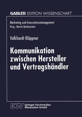 Kommunikation zwischen Hersteller und Vertragshändler | E-Book | sack.de