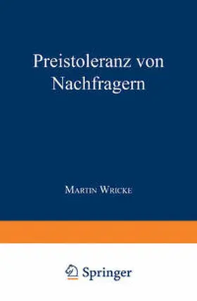 Wricke |  Preistoleranz von Nachfragern | eBook | Sack Fachmedien