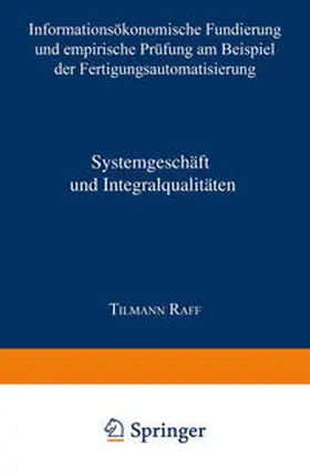 Raff |  Systemgeschäft und Integralqualitäten | eBook | Sack Fachmedien