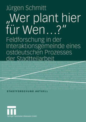 Schmitt |  „Wer plant hier für Wen…?“ | eBook | Sack Fachmedien