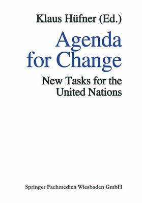 Hüfner |  Agenda for Change | Buch |  Sack Fachmedien