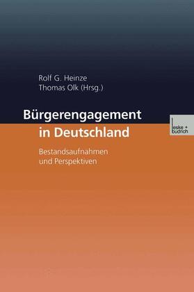 Heinze |  Bürgerengagement in Deutschland | Buch |  Sack Fachmedien