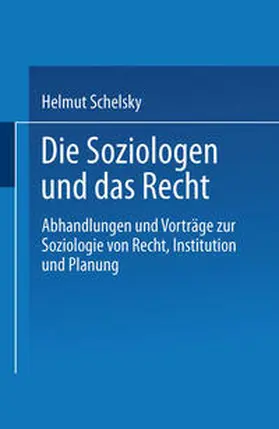  Die Soziologen und das Recht | eBook | Sack Fachmedien