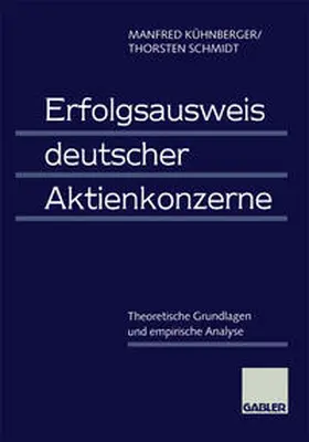 Kühnberger / Schmidt |  Erfolgsausweis deutscher Aktienkonzerne | eBook | Sack Fachmedien