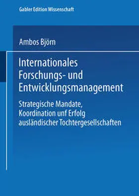 Ambos |  Internationales Forschungs- und Entwicklungsmanagement | eBook | Sack Fachmedien