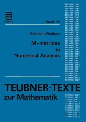  M-matrices in Numerical Analysis | Buch |  Sack Fachmedien