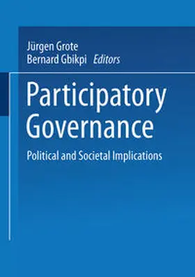 Grote / Gbikpi |  Participatory Governance | eBook | Sack Fachmedien