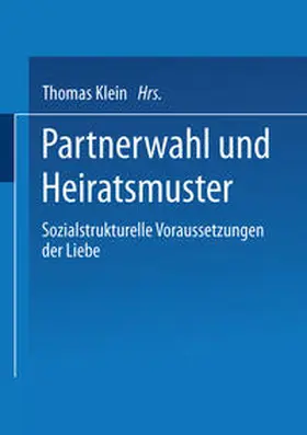 Klein |  Partnerwahl und Heiratsmuster | eBook | Sack Fachmedien