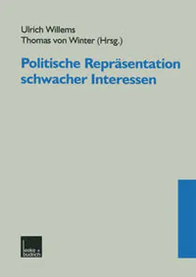 Willems / Winter |  Politische Repräsentation schwacher Interessen | eBook | Sack Fachmedien