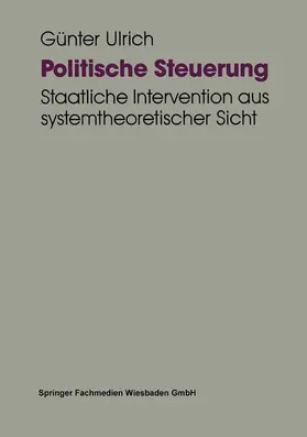  Politische Steuerung | Buch |  Sack Fachmedien