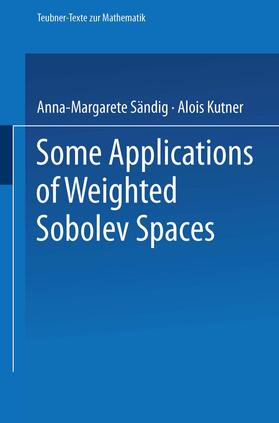 Sändig |  Some Applications of Weighted Sobolev Spaces | Buch |  Sack Fachmedien