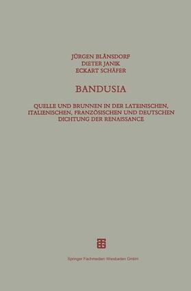 Janik / Schäfer |  Bandusia | Buch |  Sack Fachmedien