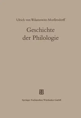  Geschichte der Philologie | eBook | Sack Fachmedien