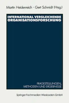 Schmidt |  International vergleichende Organisationsforschung | eBook | Sack Fachmedien