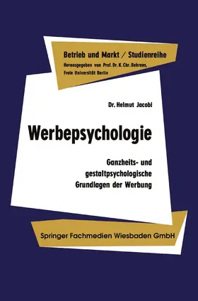 Jacobi | Werbepsychologie | Buch | 978-3-663-12514-3 | sack.de