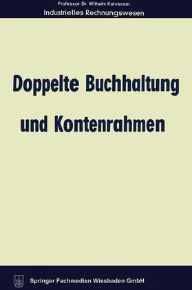 Kalveram |  Doppelte Buchhaltung und Kontenrahmen | Buch |  Sack Fachmedien