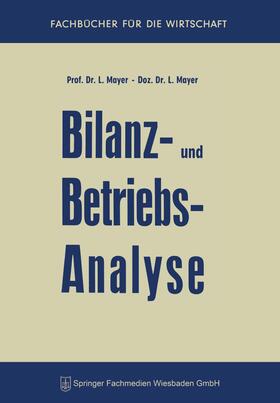 Mayer |  Bilanz- und Betriebsanalyse | Buch |  Sack Fachmedien